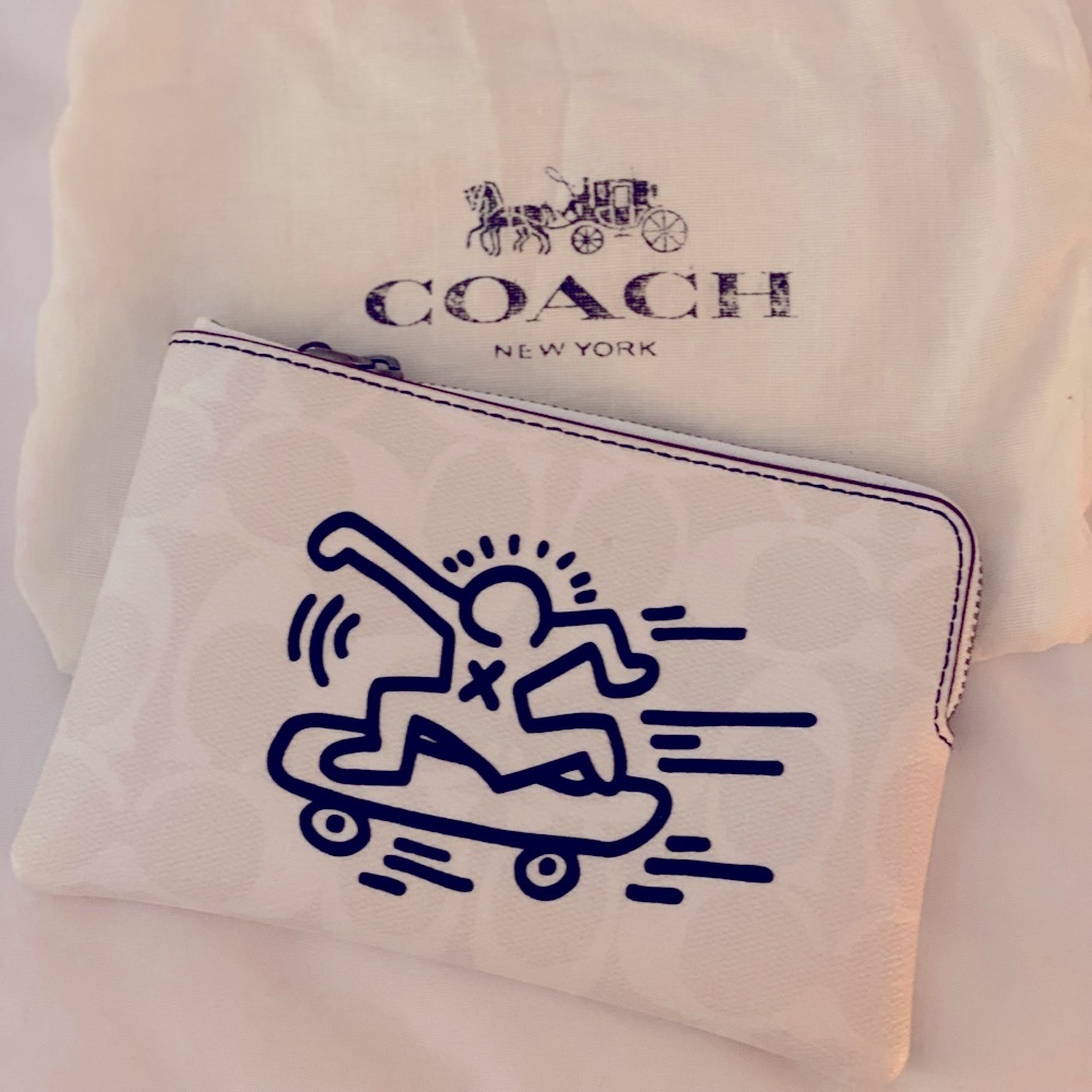 Coach monogram wristlet